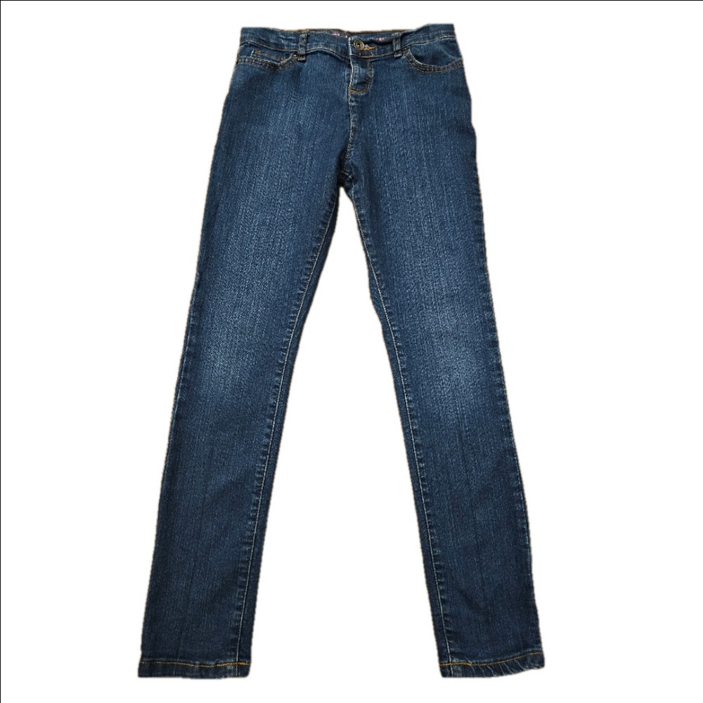 6/$20 Place Super Skinny Dark Wash Jeans Size 12 (Girl)